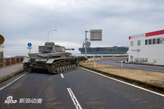 《少女与战车》四号战车降临动画舞台大洗町