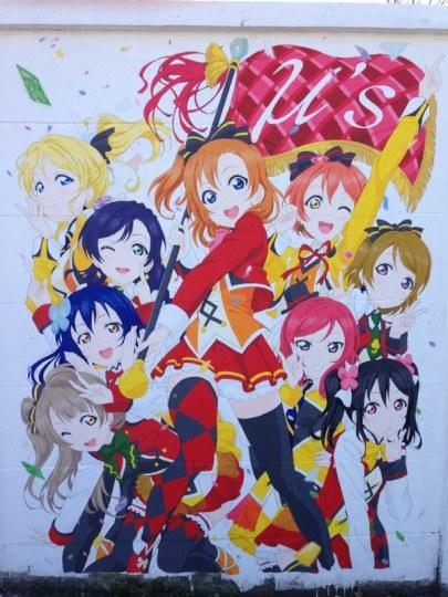 《LoveLive！》粉画大幅μ’s壁画 质量感人