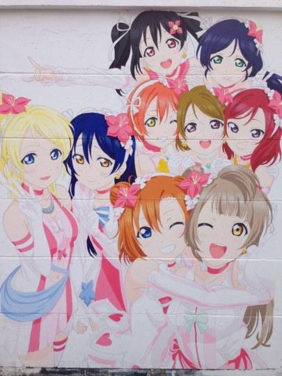 《LoveLive！》粉画大幅μ’s壁画 质量感人